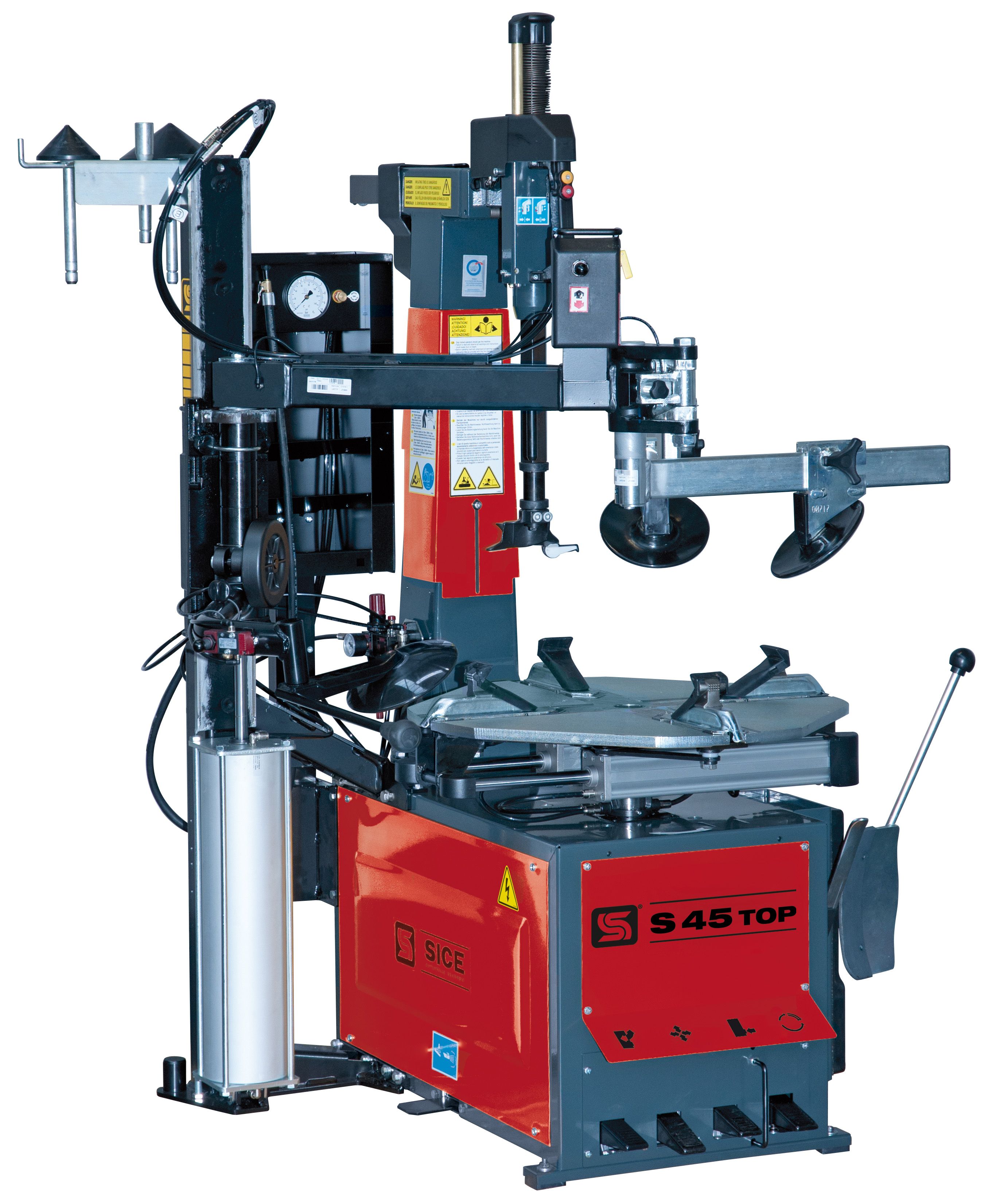 S45Top Car Tyre Changer 1ph With Assist Arm}