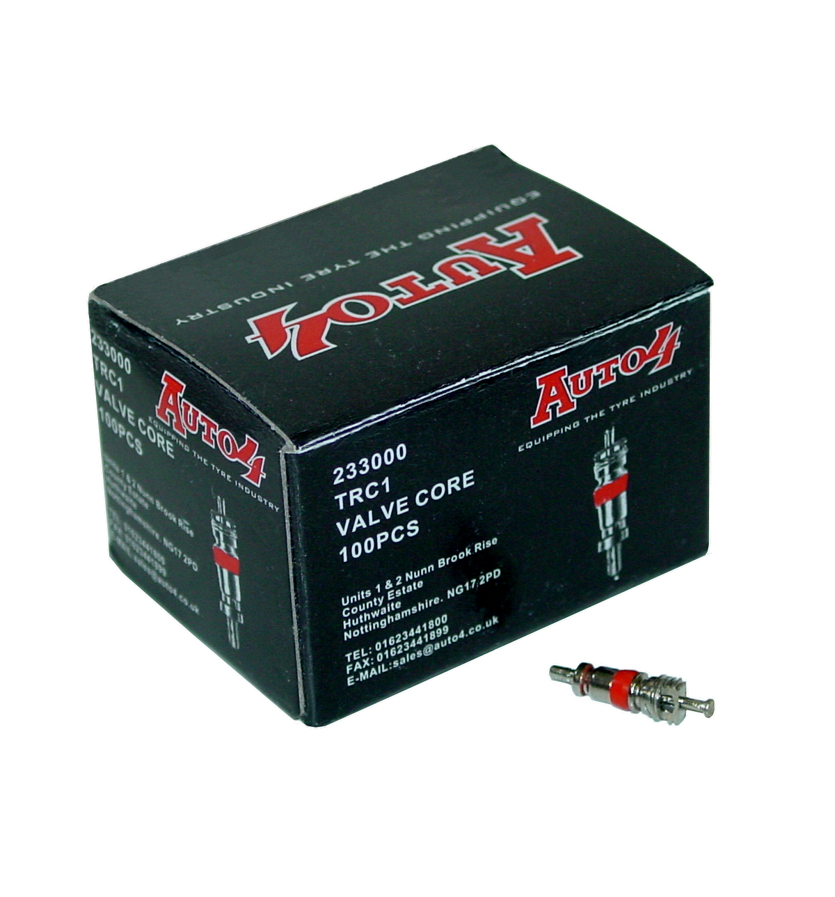 Valve Core Short with Black Seal 100}